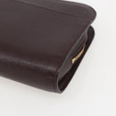 LOUIS VUITTON Taiga Baikal Clutch Bag Acajou M30186 LV Auth ka1091-15