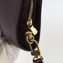 LOUIS VUITTON Taiga Baikal Clutch Bag Acajou M30186 LV Auth ka1091-17