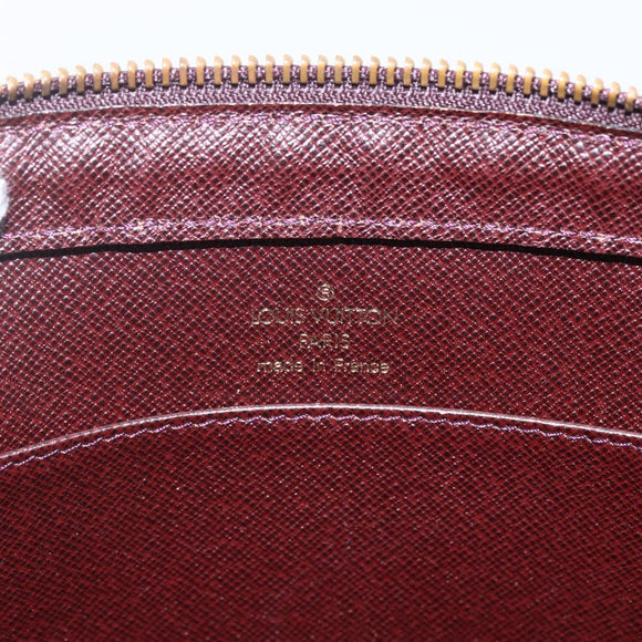 LOUIS VUITTON Taiga Baikal Clutch Bag Acajou M30186 LV Auth ka1091