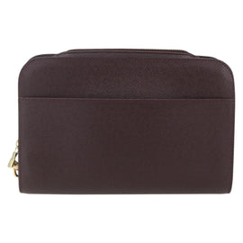 LOUIS VUITTON Taiga Baikal Clutch Bag Acajou M30186 LV Auth ka1091 - 0