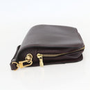LOUIS VUITTON Taiga Baikal Clutch Bag Acajou M30186 LV Auth ka1091-4
