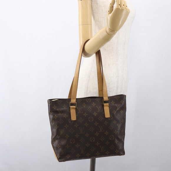 LOUIS VUITTON Monogram Cabas Piano Tote Bag M51148 LV Auth ka1092