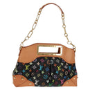 LOUIS VUITTON Monogram Multicolor Judy MM Bag 2Way Black M40256 Auth ka1093V-1
