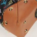 LOUIS VUITTON Monogram Multicolor Judy MM Bag 2Way Black M40256 Auth ka1093V-15