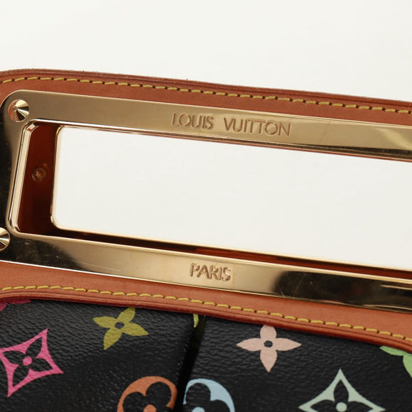 LOUIS VUITTON Monogram Multicolor Judy MM Bag 2Way Black M40256 Auth ka1093V