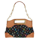 LOUIS VUITTON Monogram Multicolor Judy MM Bag 2Way Black M40256 Auth ka1093V-13