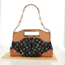 LOUIS VUITTON Monogram Multicolor Judy MM Bag 2Way Black M40256 Auth ka1093V-12