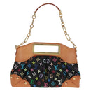 LOUIS VUITTON Monogram Multicolor Judy MM Bag 2Way Black M40256 Auth ka1093V-2