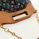 LOUIS VUITTON Monogram Multicolor Judy MM Bag 2Way Black M40256 Auth ka1093V-6