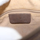 GUCCI GG Supreme Web Sherry Line Hand Bag PVC Beige Gold 40 02 006 Auth ka1094-17