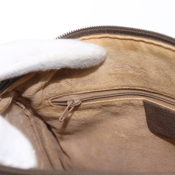 GUCCI GG Supreme Web Sherry Line Hand Bag PVC Beige Gold 40 02 006 Auth ka1094