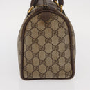 GUCCI GG Supreme Web Sherry Line Hand Bag PVC Beige Gold 40 02 006 Auth ka1094-5