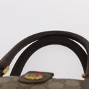 GUCCI GG Supreme Web Sherry Line Hand Bag PVC Beige Gold 40 02 006 Auth ka1094-8