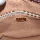 GUCCI GG Plus Supreme Clutch Bag PVC Beige Gold Auth ka1098-14