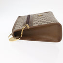 GUCCI GG Plus Supreme Clutch Bag PVC Beige Gold Auth ka1098-5