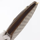 GUCCI GG Plus Supreme Clutch Bag PVC Beige Gold Auth ka1098-6