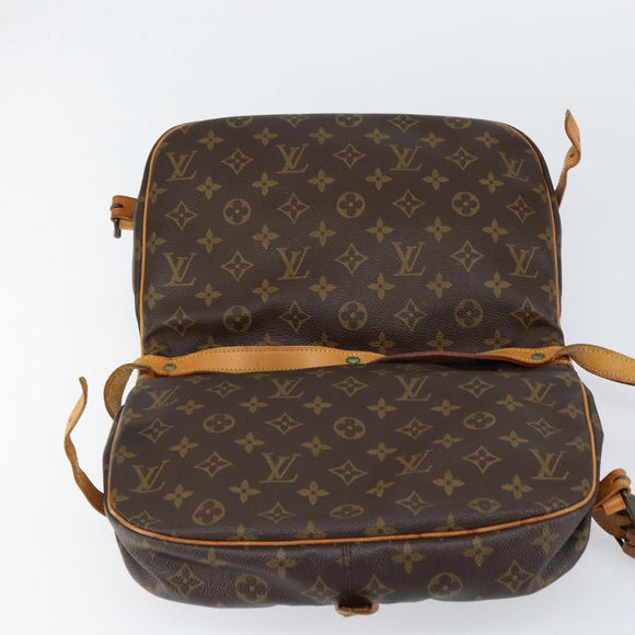 LOUIS VUITTON Monogram Saumur 30 Schoudertas M42256 LV Auth ka110