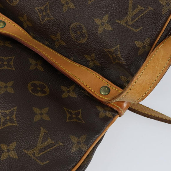 LOUIS VUITTON Monogram Saumur 30 Schoudertas M42256 LV Auth ka110