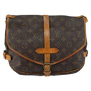 LOUIS VUITTON Monogram Saumur 30 Shoulder Bag M42256 LV Auth ka110-13