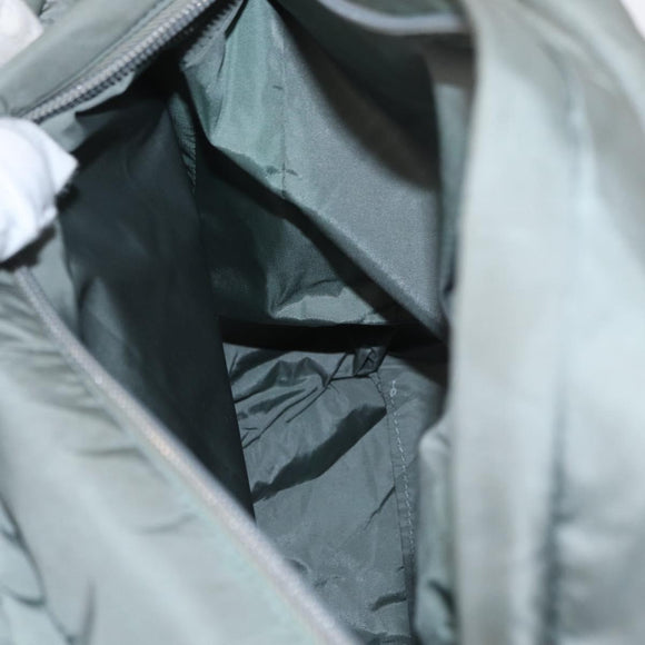 PRADA Sports Shoulder Bag Nylon Green Silver Auth ka1103