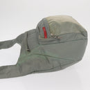 PRADA Sports Shoulder Bag Nylon Green Silver Auth ka1103-4