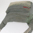 PRADA Sports Shoulder Bag Nylon Green Silver Auth ka1103-6