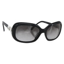 CHANEL Sunglasses plastic Black CC Auth ka1104-1
