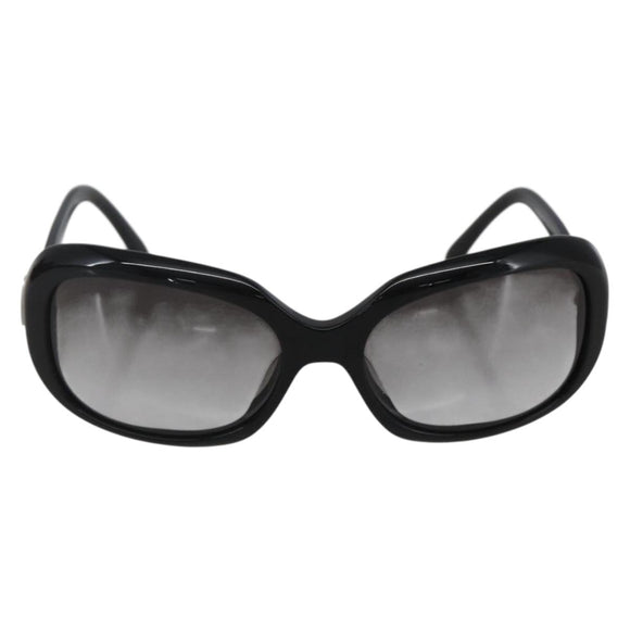 CHANEL Sunglasses plastic Black CC Auth ka1104