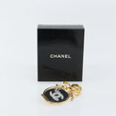CHANEL Brooch metal Gold Tone CC Auth ka1106V-10