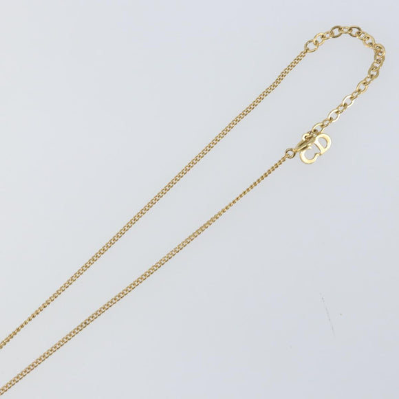 Christian Dior Necklace metal 2 Set Gold Auth ka1107
