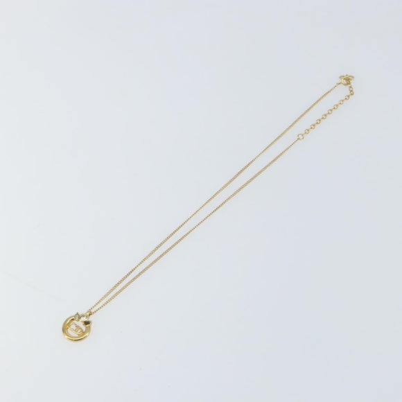 Christian Dior Necklace metal 2 Set Gold Auth ka1107