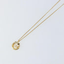 Christian Dior Necklace metal 2 Set Gold Auth ka1107-4