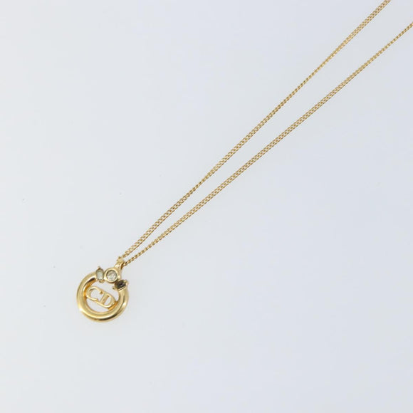 Christian Dior Necklace metal 2 Set Gold Auth ka1107
