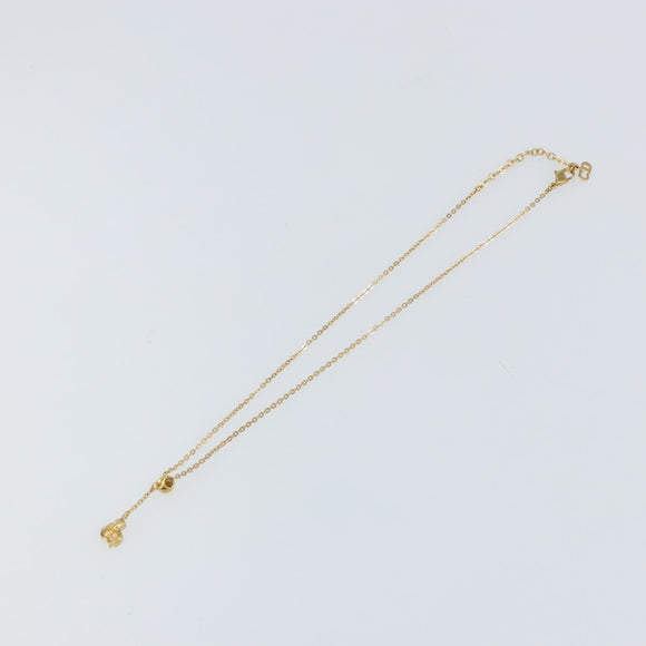 Christian Dior Necklace metal Gold Auth ka1108