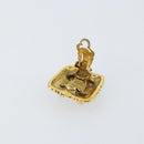 CHANEL Earring metal Gold CC Auth ka1109-4