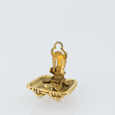 CHANEL Earring metal Gold CC Auth ka1109-5
