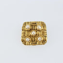 CHANEL Earring metal Gold CC Auth ka1109-7