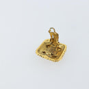 CHANEL Earring metal Gold CC Auth ka1109-9