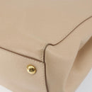 Salvatore Ferragamo Shoulder Bag Leather Gold Beige Auth ka111-9
