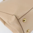 Salvatore Ferragamo Shoulder Bag Leather Gold Beige Auth ka111-14