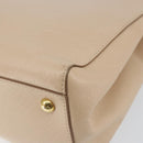 Salvatore Ferragamo Shoulder Bag Leather Gold Beige Auth ka111-15