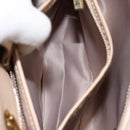 Salvatore Ferragamo Shoulder Bag Leather Gold Beige Auth ka111-23