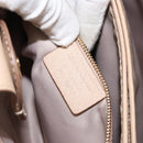 Salvatore Ferragamo Shoulder Bag Leather Gold Beige Auth ka111-12