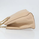 Salvatore Ferragamo Shoulder Bag Leather Gold Beige Auth ka111-4