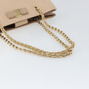 Salvatore Ferragamo Shoulder Bag Leather Gold Beige Auth ka111-7