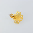 CHANEL Earring metal Gold CC Auth ka1110-4