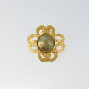 CHANEL Earring metal Gold CC Auth ka1110-7