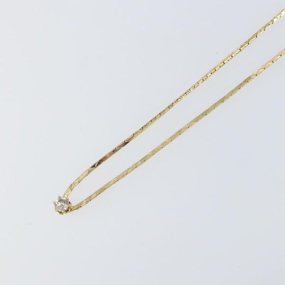 Christian Dior Necklace metal Gold Tone Auth ka1111