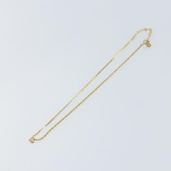 Christian Dior Necklace metal Gold Tone Auth ka1111