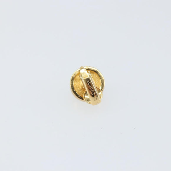 Christian Dior Earring metal Gold Auth ka1113
